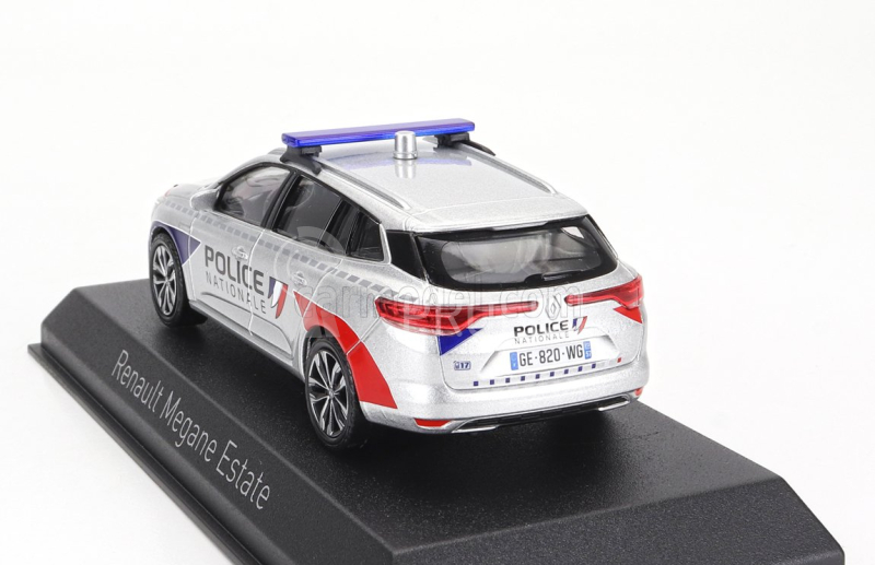 Norev Renault Megane Sport Tourer Sw Station Wagon Police Nationale 2022 1:43 Strieborná červená