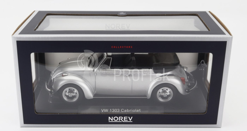 Norev Volkswagen Beetle 1303 Cabriolet 1973 1:18 Strieborný