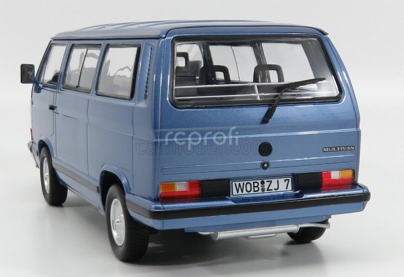 Norev Volkswagen T3 Multivan Minibus Blue Star 1992 1:18 Light Blue Met