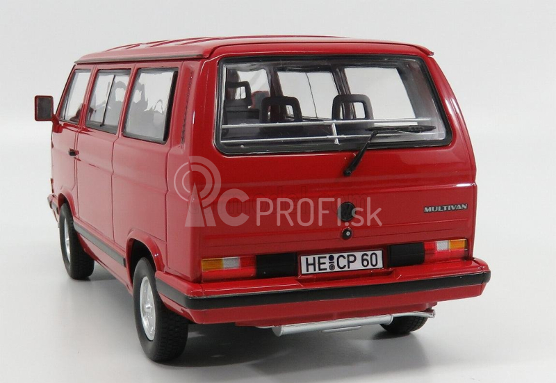 Norev Volkswagen T3 Multivan Minibus Red Star 1992 1:18 Červená