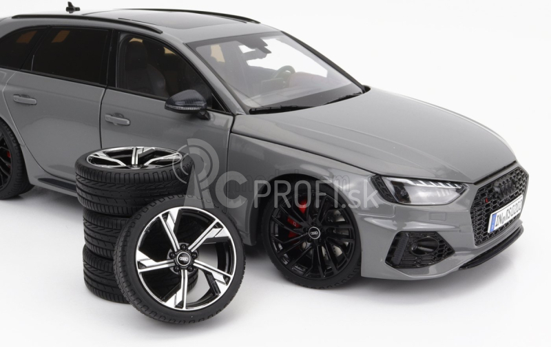 Nzg Audi A4 Rs4 Avant Sw Station Wagon 2020 1:18 Nardo Grey