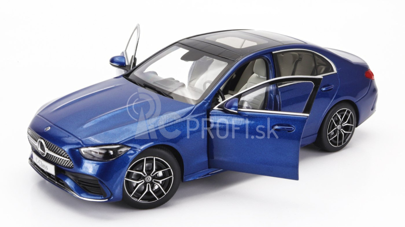 Nzg Mercedes benz C-class (w206) 2021 1:18 Spectral Blue Black