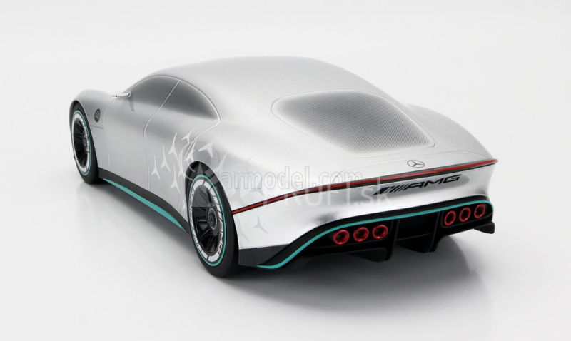 Nzg Mercedes Benz Vision Amg Elektrické auto 2022 1:18 Strieborná zelená