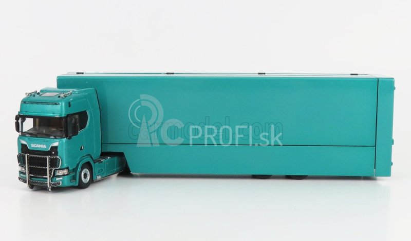 Nzg Scania S730 V8 Truck Car Transporter 2017 1:64 Green Met