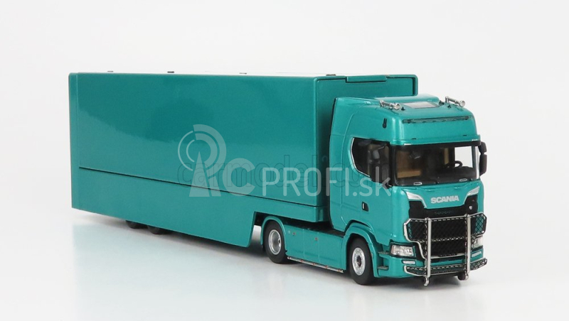 Nzg Scania S730 V8 Truck Car Transporter 2017 1:64 Green Met