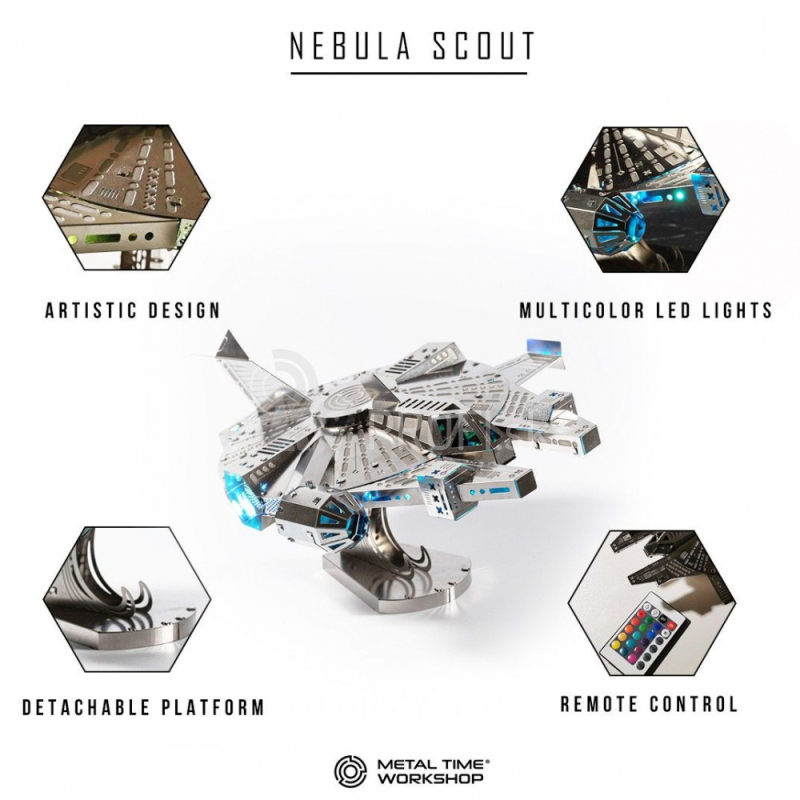 Oceľová stavebnica Nebula Scout