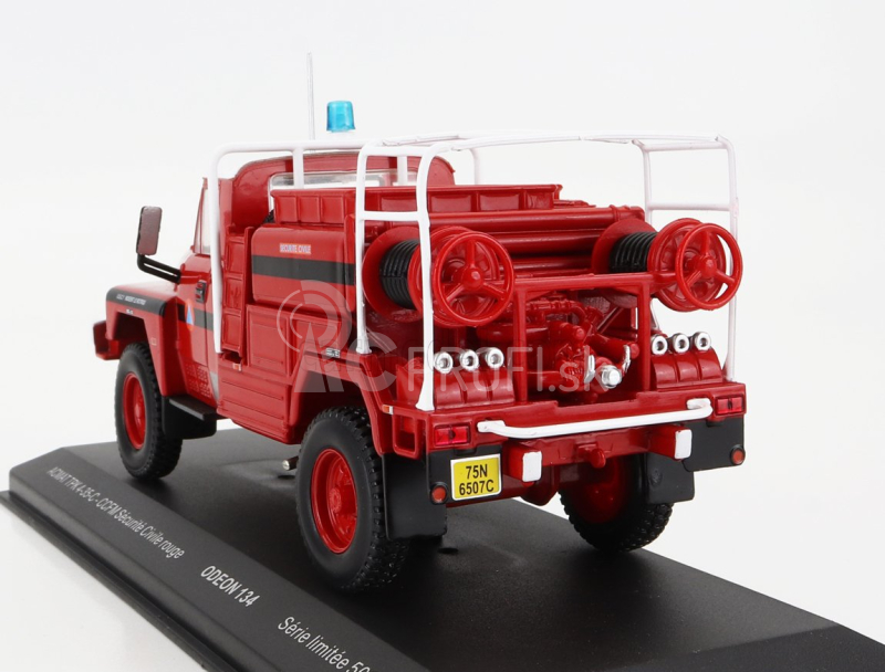 Odeon Acmat Tpk 4-35-c Cisterna Ccfm Securite Civile 1985 1:43 červená biela