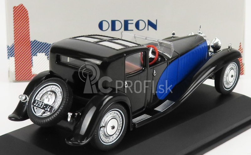 Odeon Bugatti Royale Napoleon 1930 1:43 čierna modrá