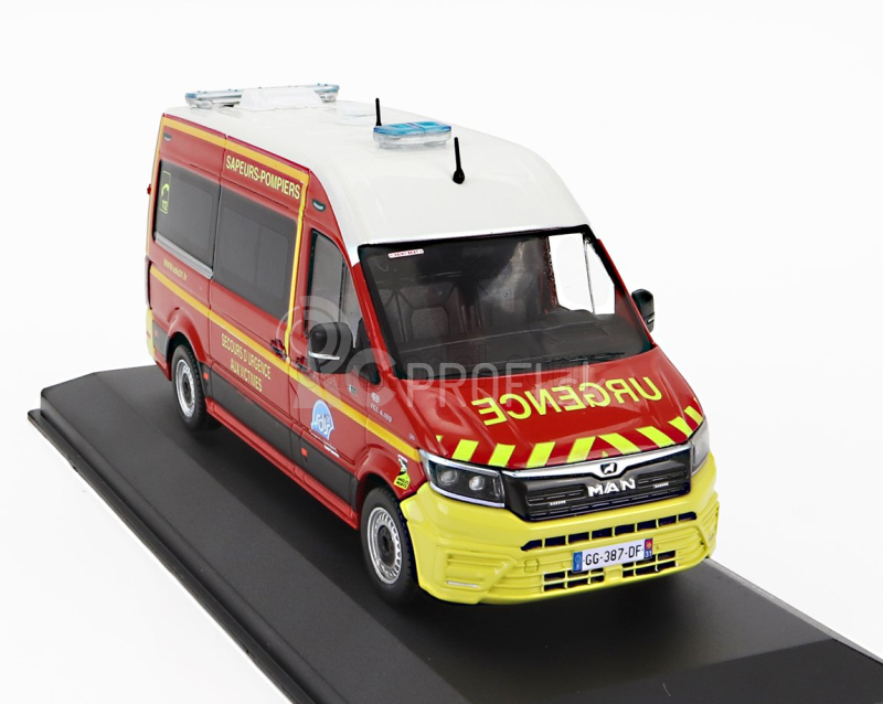 Odeon MAN Tge L2h2 Gifa Vsav Sdis 31 Haute-garonne Vehicule De Secours Et D'assistance Aux Victimes Sapeurs Pompiers 2020 1:43 Červená Biela Žltá