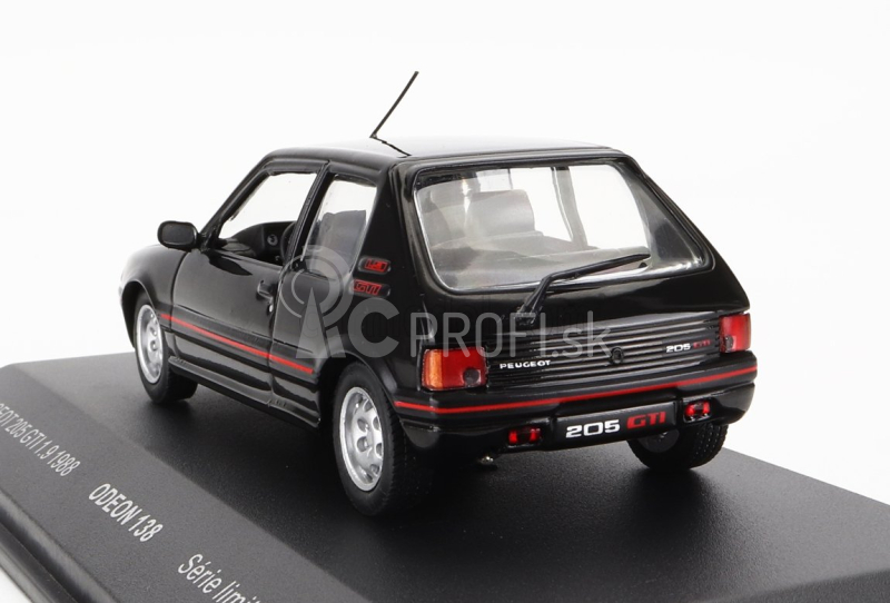 Odeon Peugeot 205 Gti 1.9 1988 1:43 čierna