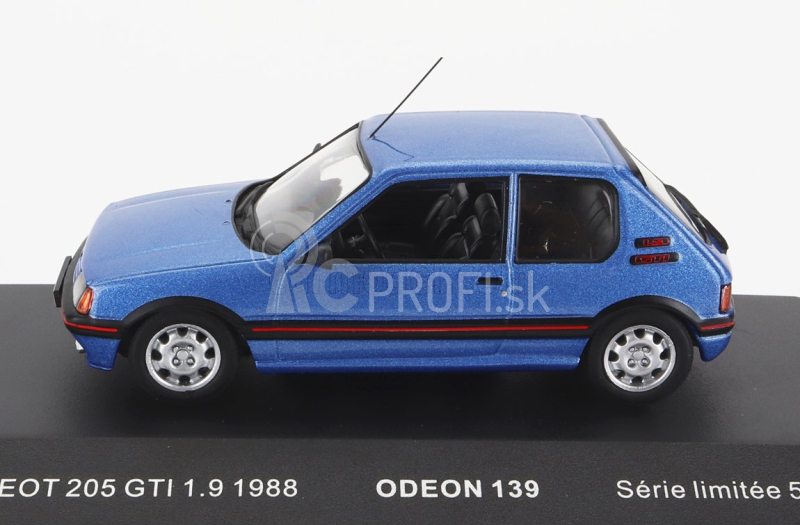 Odeon Peugeot 205 Gti 1.9 1988 1:43 Light Blue Met