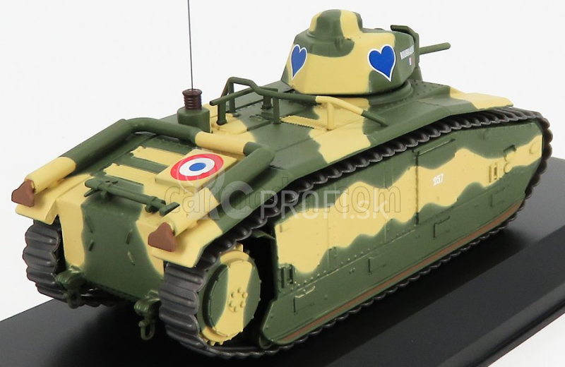 Odeon Renault B1 Bis Tank Francúzsko 1940 1:43 Vojenská kamufláž