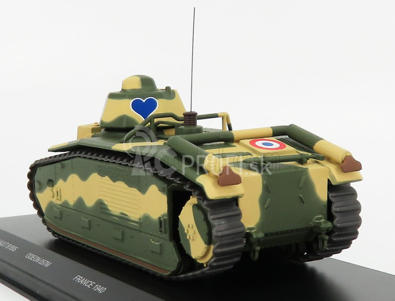 Odeon Renault B1 Bis Tank Francúzsko 1940 1:43 Vojenská kamufláž