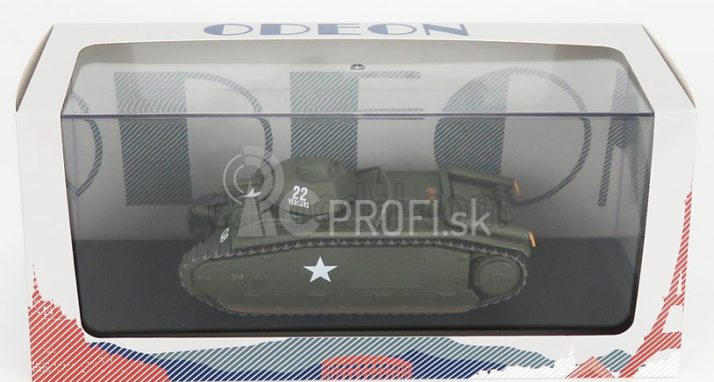 Odeon Renault B1 Bis Tank Francúzsko 1945 1:43 Vojenská zelená