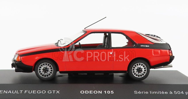 Odeon Renault Fuego Gtx 1985 1:43 Červená