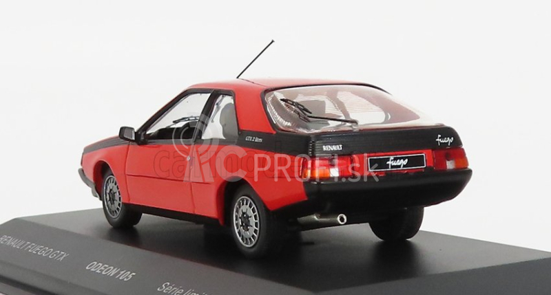 Odeon Renault Fuego Gtx 1985 1:43 Červená