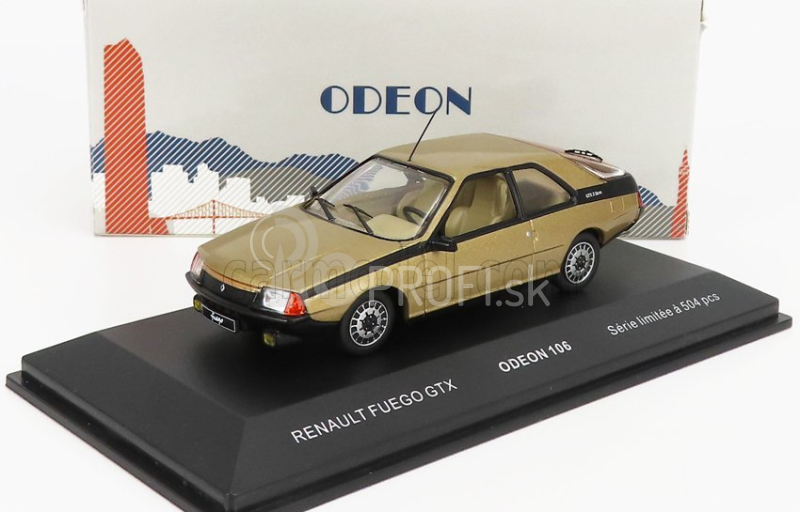 Odeon Renault Fuego Gtx 1985 1:43 Gold Met