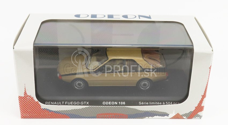 Odeon Renault Fuego Gtx 1985 1:43 Gold Met