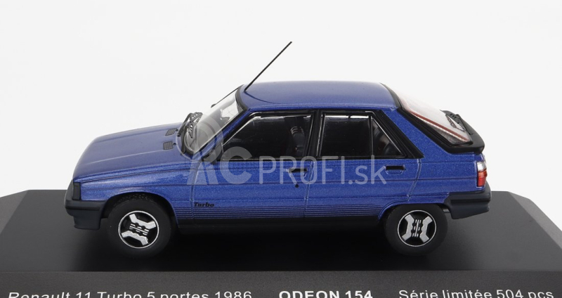 Odeon Renault R11 Turbo 1986 1:43 Modrá