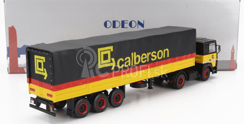 Odeon Renault R310 Truck Telonato Calberson 1986 1:43 žltá čierna červená