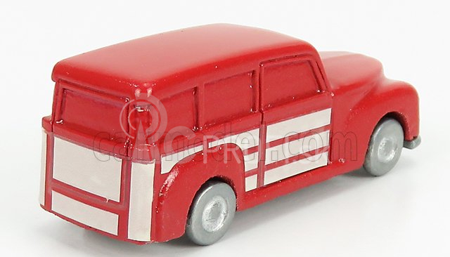 Officina-942 Fiat 1100 Bl Giardinetta Metallica Carrozzeria Monterosa 1958 1:76 Červená slonovina