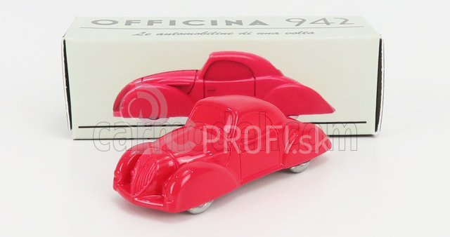 Officina-942 Fiat 1100 Coupe Aerodinamico Carrozzeria Castagna 1937 1:76 Červená