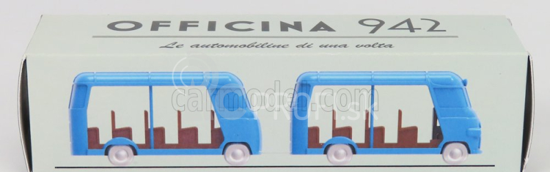 Officina-942 Fiat 1100 Elr Autotreno Visitatori Fiera Del Levante Carrozzeria Romanazzi 1953 1:76 Modrá