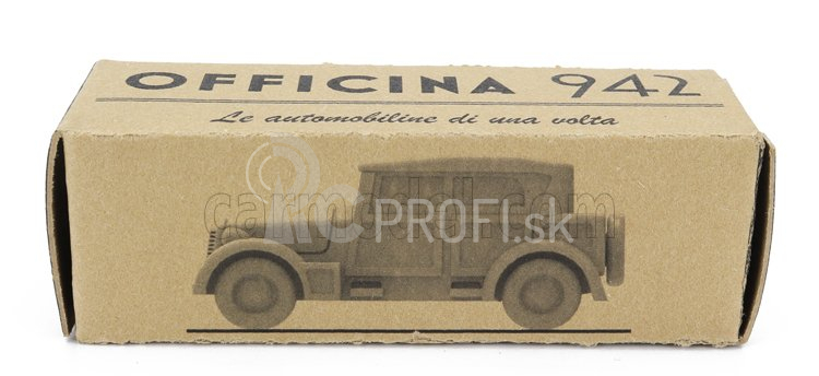 Officina-942 Fiat 1100 Militare Cabriolet uzavretý 1939 1:76 vojenská zelená