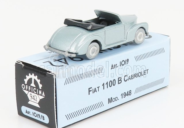 Officina-942 Fiat 1100b Cabriolet 1948 1:76 Light Blue Met