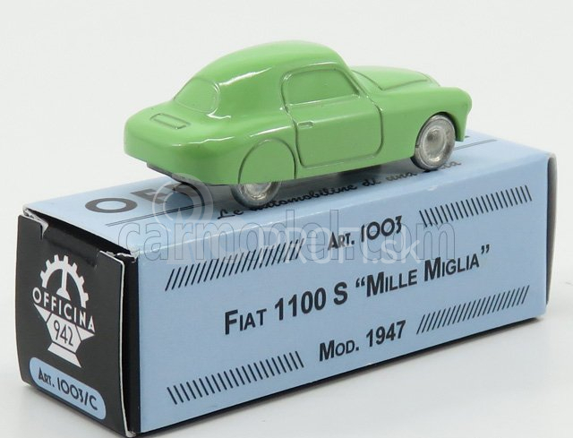 Officina-942 Fiat 1100s Mille Miglia 1:76 svetlozelená