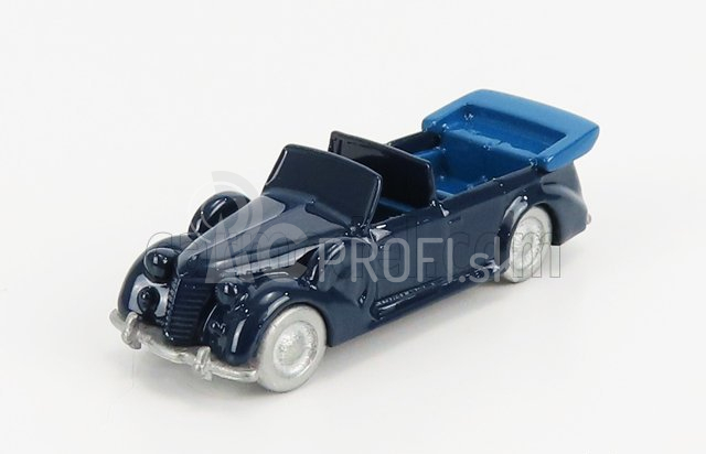 Officina-942 Fiat 2800 Torpedo Da Parata Cabriolet Carrozzeria Stab. Farina 1939 1:76 Modrá