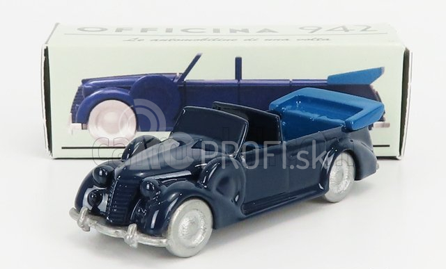 Officina-942 Fiat 2800 Torpedo Da Parata Cabriolet Carrozzeria Stab. Farina 1939 1:76 Modrá