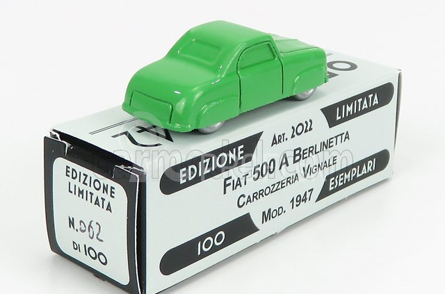 Officina-942 Fiat 500 Berlinetta Carrozzeria Vignale 1947 1:76 Zelená