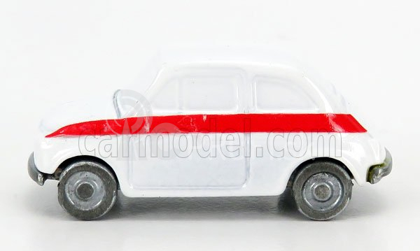 Officina-942 Fiat 500 Sport 1958 1:76 bielo-červená