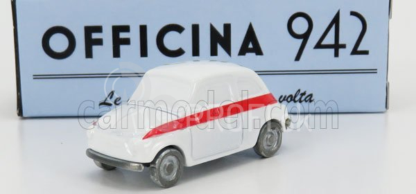 Officina-942 Fiat 500 Sport 1958 1:76 bielo-červená