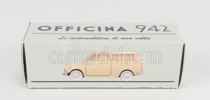 Officina-942 Fiat 500 Utility Francis Lombardi 1959 1:76 Béžová