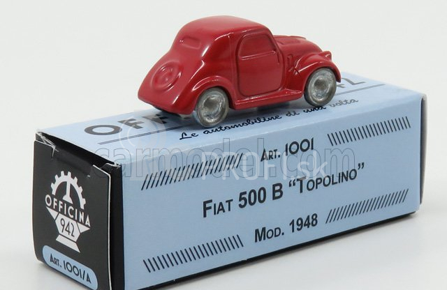 Officina-942 Fiat 500b Topolino 1:76 Červená