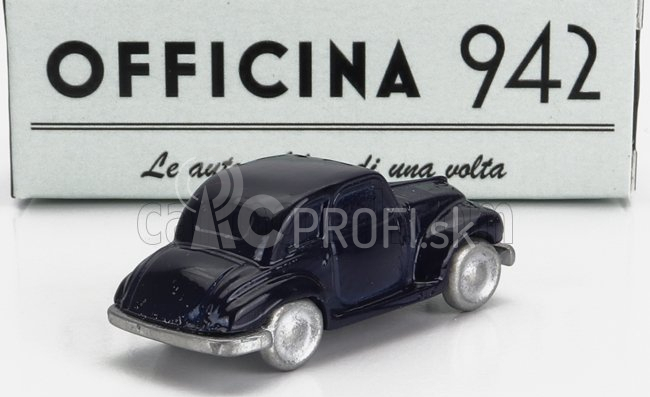 Officina-942 Fiat 500c 4 Posti Carrozzeria Rolfo 1950 1:76 Modrá