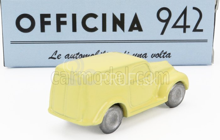 Officina-942 Fiat 500c Van Furgoncino 1949 1:76 Žltá