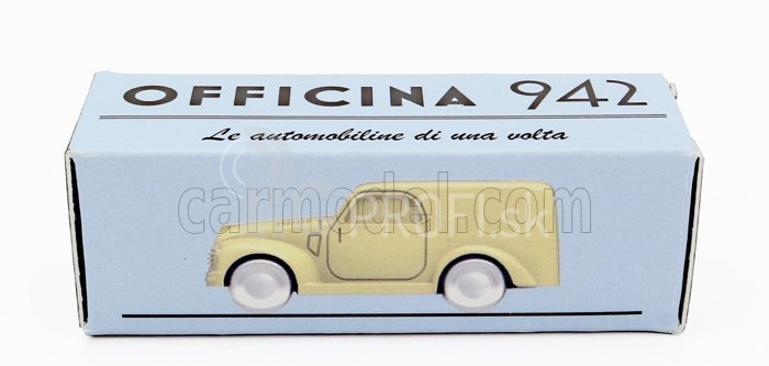 Officina-942 Fiat 500c Van Furgoncino 1949 1:76 Žltá