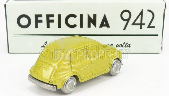 Officina-942 Fiat 600 Lucciola Carrozzeria Francis Lombardi 1957 1:76 Gold Met