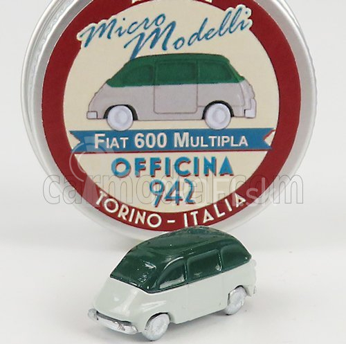 Officina-942 Fiat 600 Multipla 1956 1:160 sivá tmavozelená