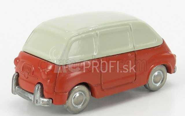 Officina-942 Fiat 600 Multipla 1956 1:76 Červená krémová