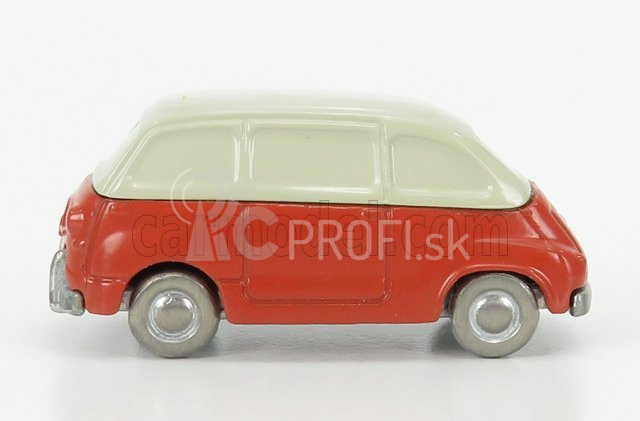 Officina-942 Fiat 600 Multipla 1956 1:76 Červená krémová