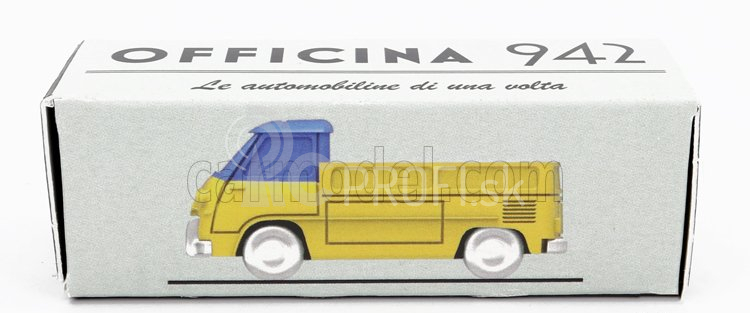 Officina-942 Fiat 600m Camioncino Coriasco 1956 1:76 žlto-modrá