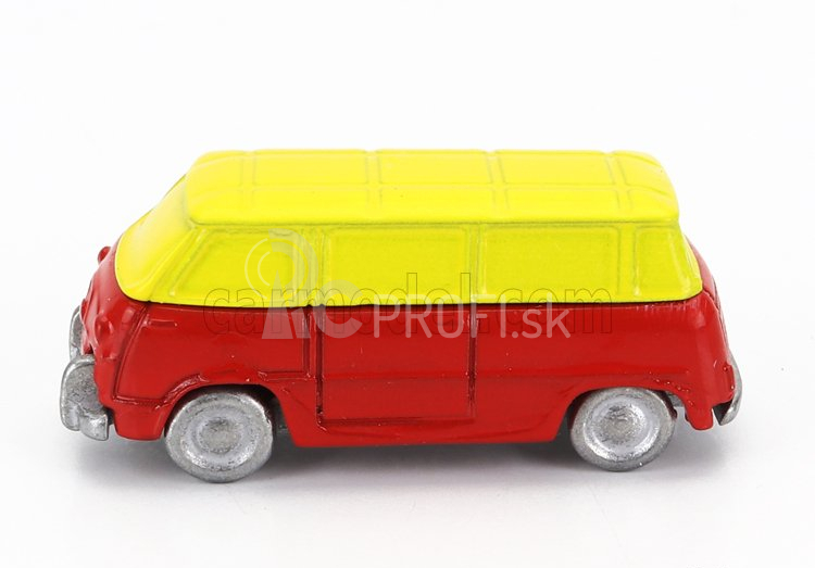 Officina-942 Fiat 600m Van Furgoncino Coriasco 1956 1:76 Červeno-žltá