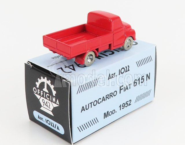 Officina-942 Fiat 615 Autocarro - Nákladné auto - 1952 1:76 Červená