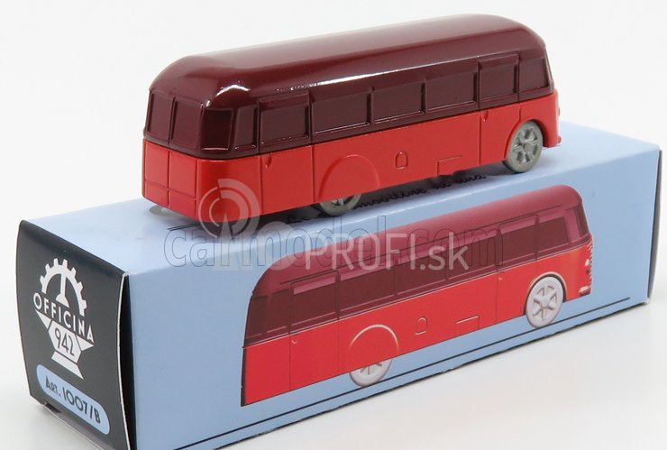 Officina-942 Fiat 626 Rnl Bus 1939 1:76 Červená oranžová