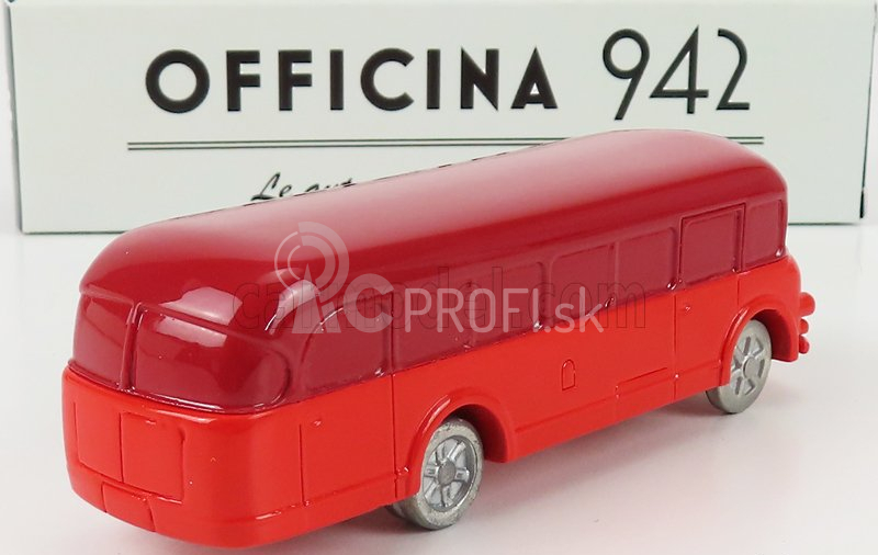 Officina-942 Fiat 640n Bus Carrozzeria Bianchi Servizio Turistico 1950 1:76 2 Tones Red