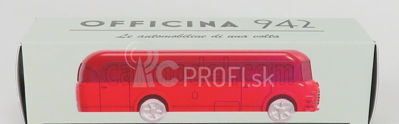 Officina-942 Fiat 640n Bus Carrozzeria Bianchi Servizio Turistico 1950 1:76 2 Tones Red